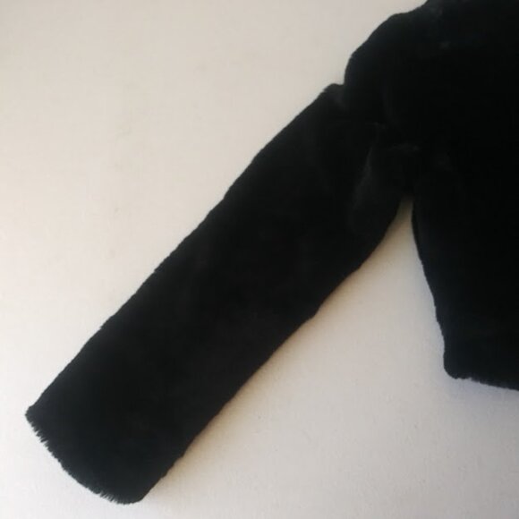 Knit Works girl's size 10 faux fur black jacket - Picture 6 of 16